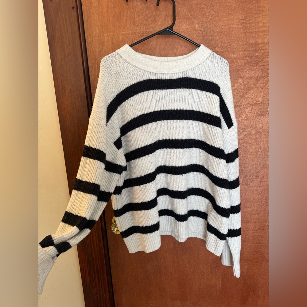 American Eagle Outfitters Striped Crew Neck Sweater